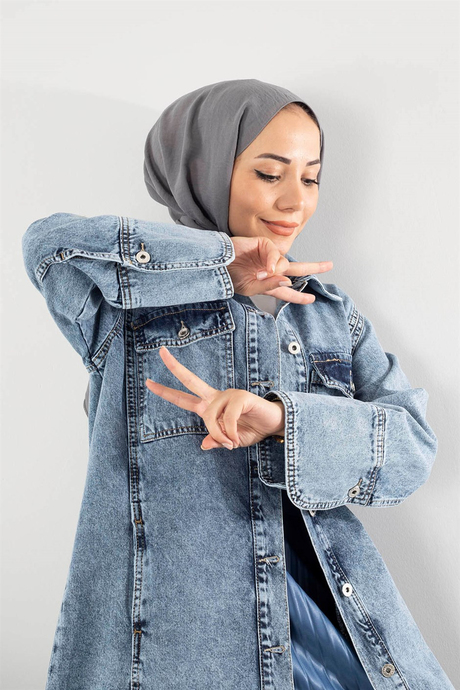 Cepli Flotalı Ceket - Kot