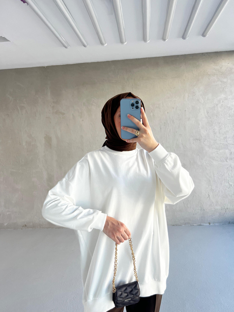 CHE OVERSİZE SWEAT Beyaz