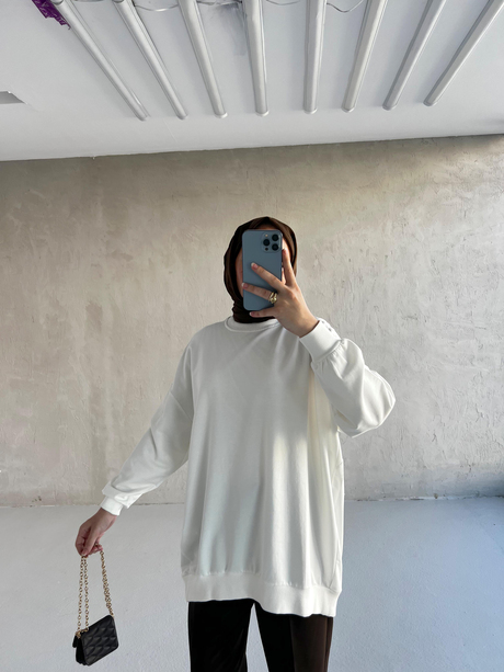 CHE OVERSİZE SWEAT Beyaz