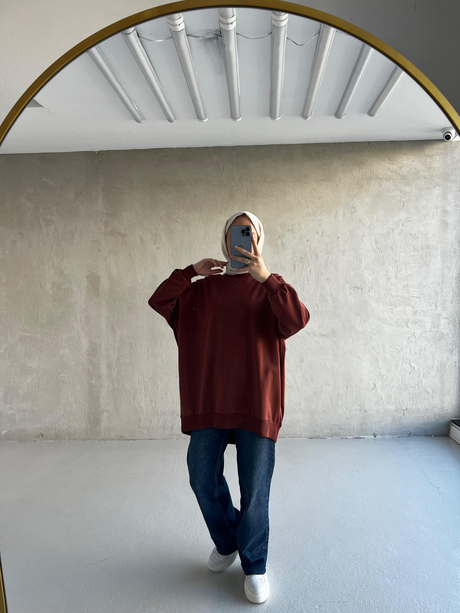 CHE OVERSİZE SWEAT Kiremit