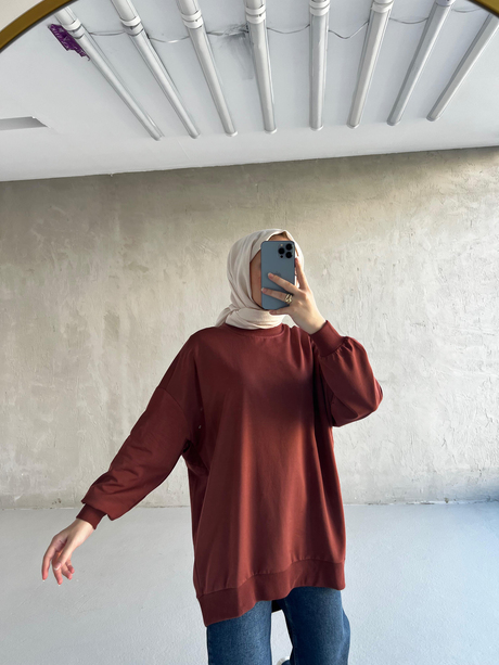 CHE OVERSİZE SWEAT Kiremit