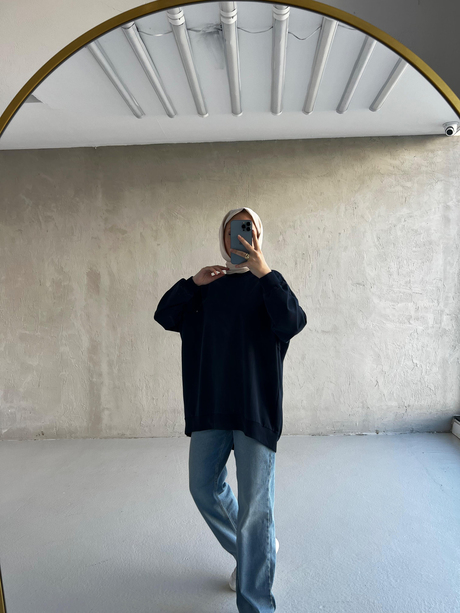 CHE OVERSİZE SWEAT Lacivert