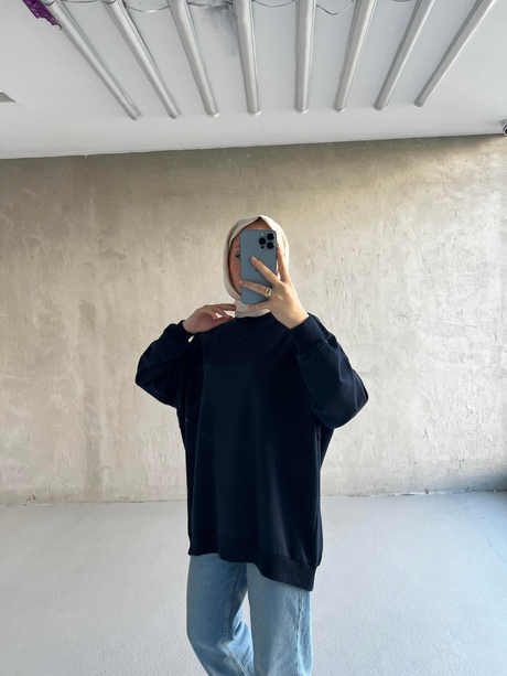 CHE OVERSİZE SWEAT Lacivert