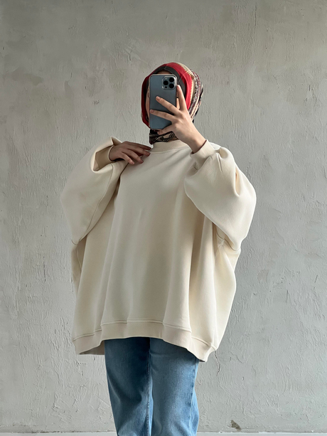 CİTY BASİC SWEAT Ekru
