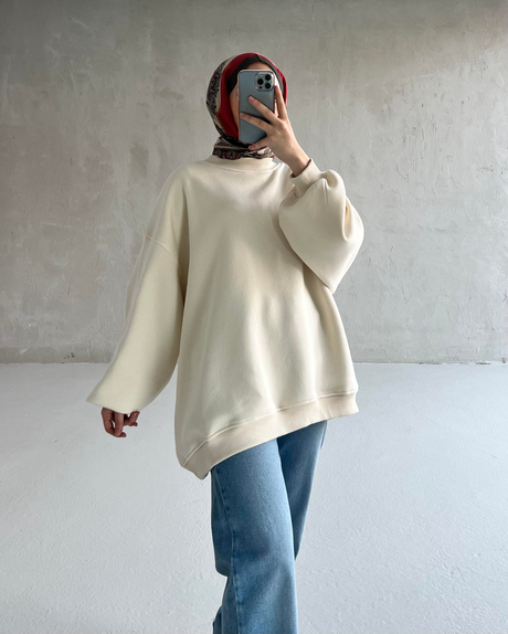 CİTY BASİC SWEAT Ekru