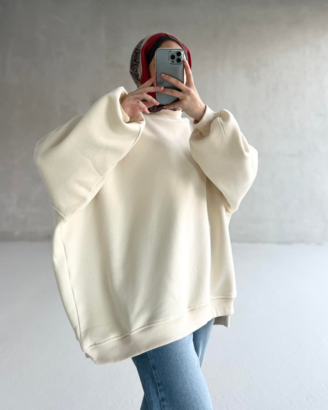 CİTY BASİC SWEAT Ekru