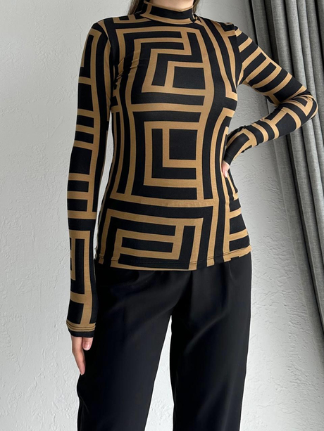 Desenli Balıkçı Body Gold