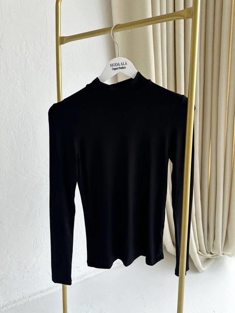 Desenli Balıkçı Body Siyah