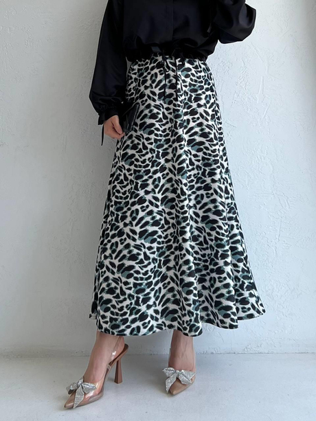 Desenli Hope Saten Etek Yeşil - Moda AlaDesenli Hope Saten Etek Yeşil