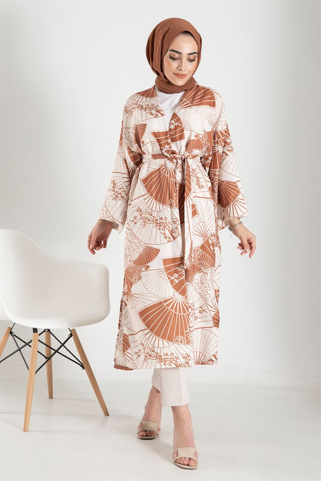 Desenli Kimono