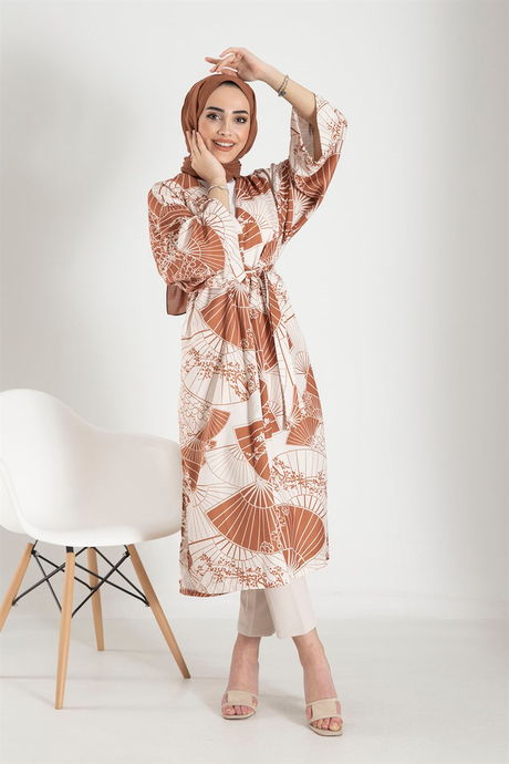 Desenli Kimono