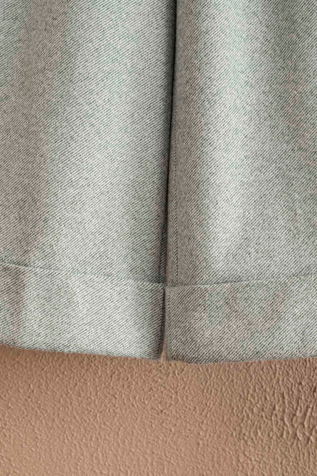 Duble Paça Kaşe Pantolon - Mint