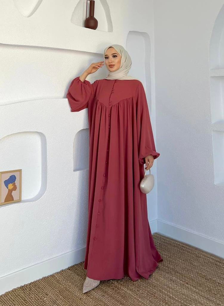 Düğmeli Cepli Salaş Elbise Gül