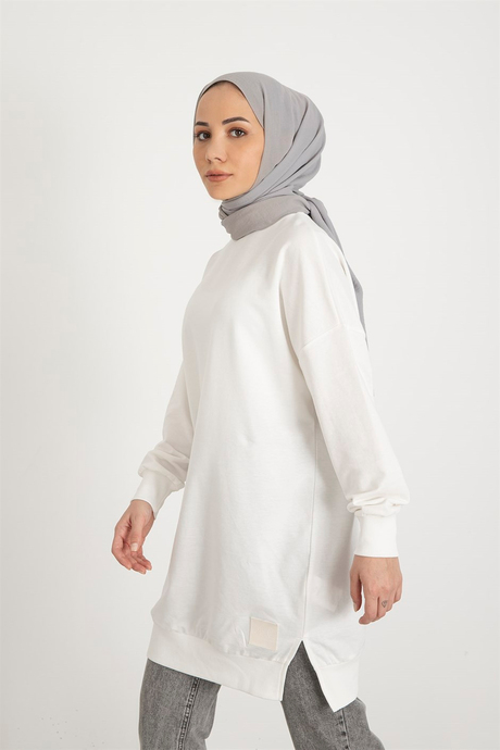 Düz Tunik Beyaz