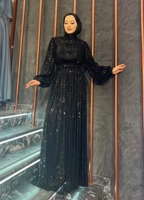 Ferin Payetli Elbise Siyah - Moda AlaFerin Payetli Elbise Siyah