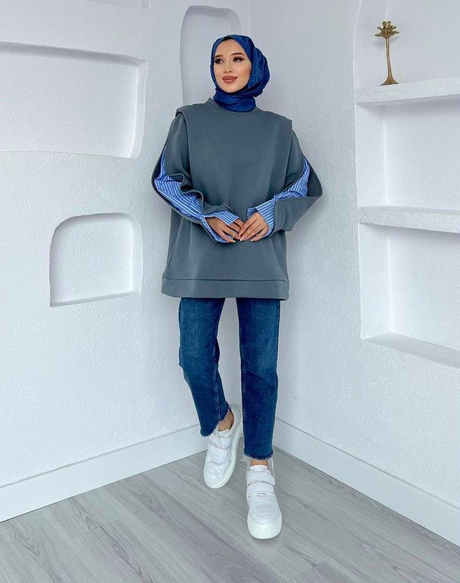 Garnili Oversize Sweathirt Füme