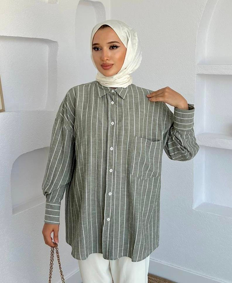Gloria Keten Gömlek Yeşil - Moda AlaGloria Keten Gömlek Yeşil