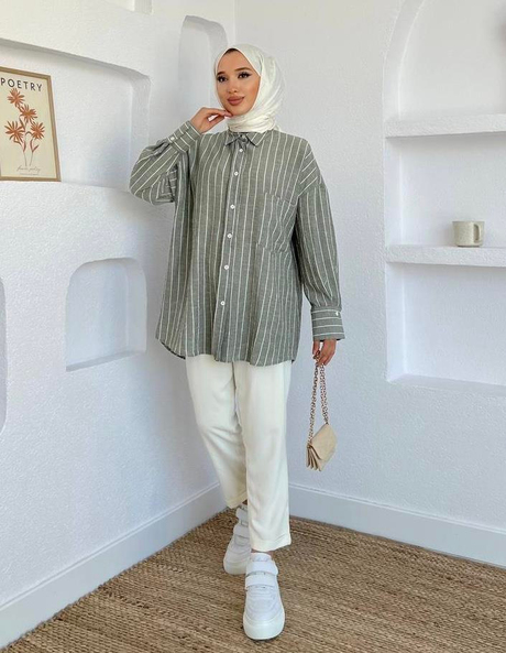 Gloria Keten Gömlek Yeşil - Moda AlaGloria Keten Gömlek Yeşil