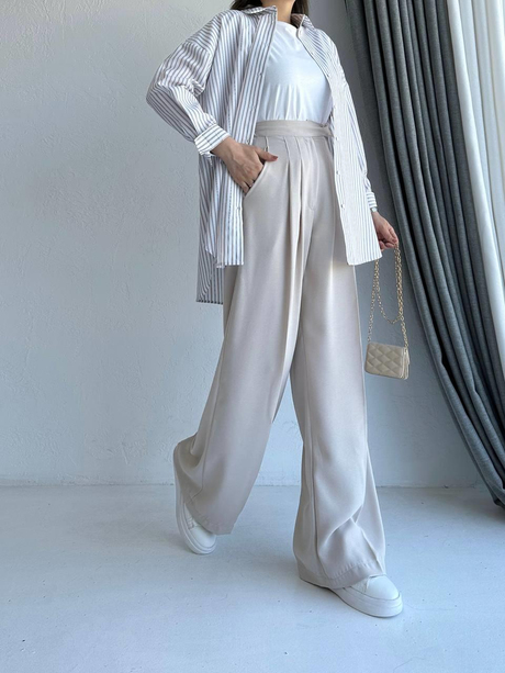 Harpen Çizgili Gömlek Kahverengi | Moda AlaHarpen Çizgili Gömlek Kahverengi
