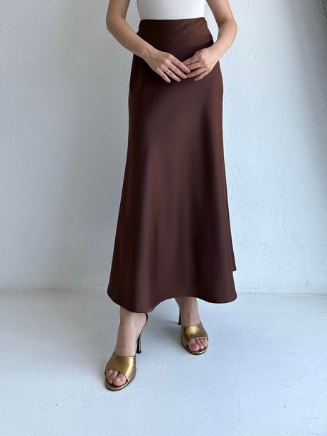 Hope Saten Etek Kahverengi - Moda AlaHope Saten Etek Kahverengi
