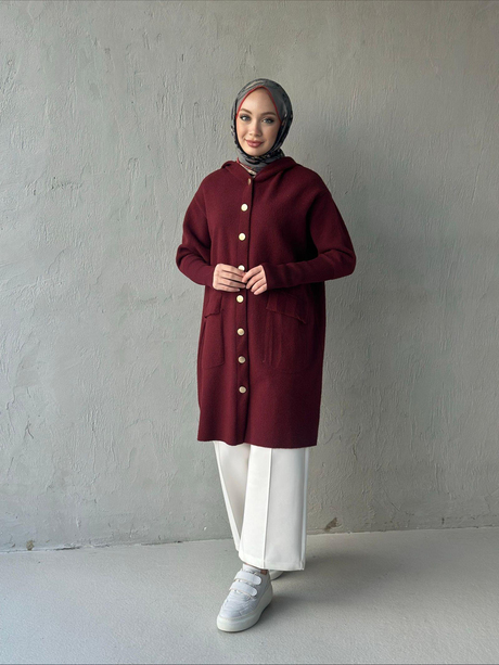 KEÇE ANGORA HIRKA Bordo