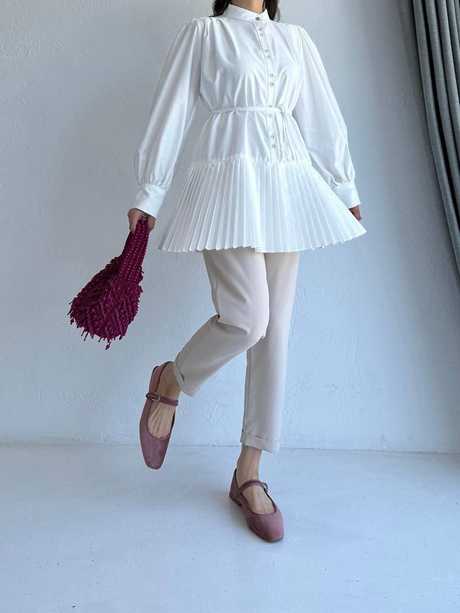 Kendal Gömlek Ekru | Moda AlaKendal Gömlek Ekru