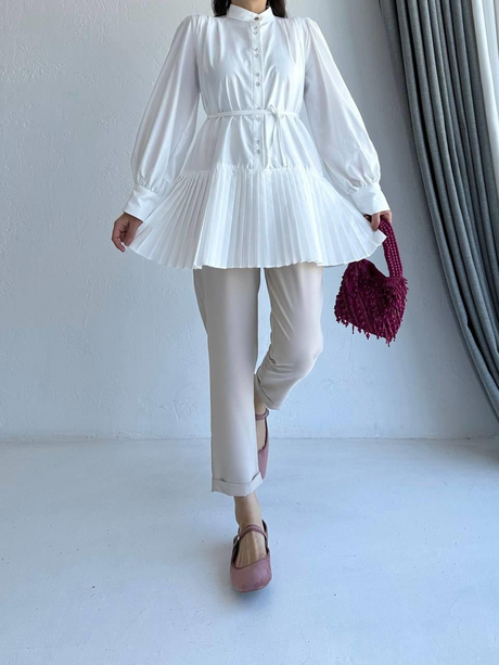 Kendal Gömlek Ekru | Moda AlaKendal Gömlek Ekru