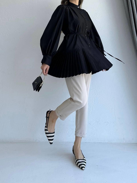 Kendal Gömlek Siyah | Moda AlaKendal Gömlek Siyah