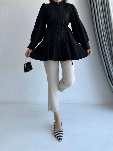 Kendal Gömlek Siyah | Moda AlaKendal Gömlek Siyah