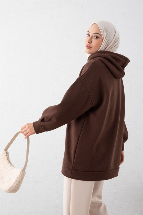 Klasik Sweatshirt Kahverengi