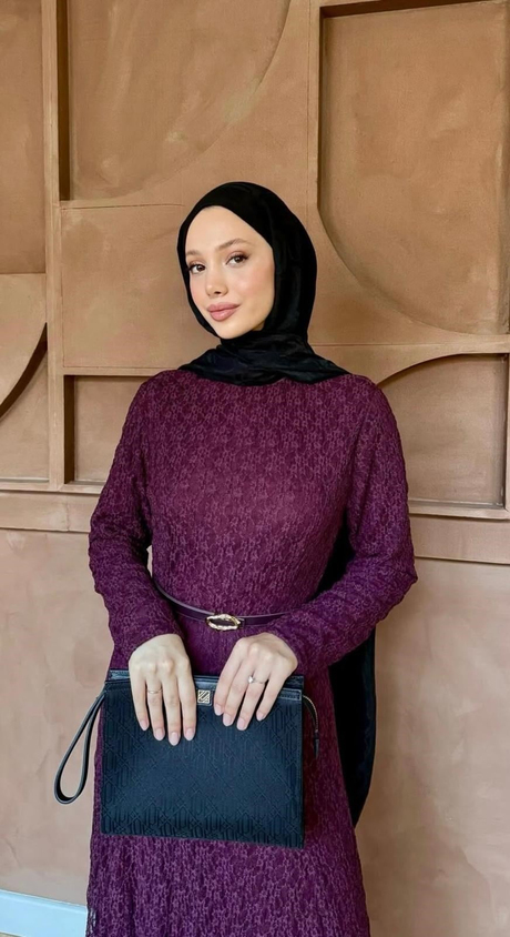 MARİA DANTEL ELBİSE Bordo