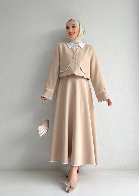 Midye Dikişli Takım Taş | Moda AlaMidye Dikişli Takım Taş