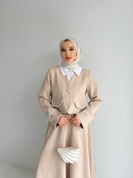 Midye Dikişli Takım Taş | Moda AlaMidye Dikişli Takım Taş