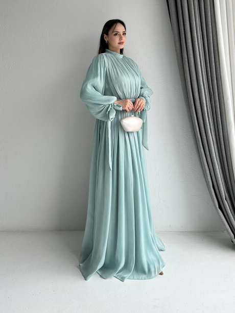 Mini Piliseli Elbise Mint | Moda AlaMini Piliseli Elbise Mint
