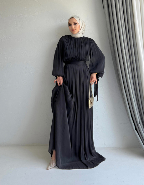Mini Piliseli Elbise Siyah | Moda AlaMini Piliseli Elbise Siyah