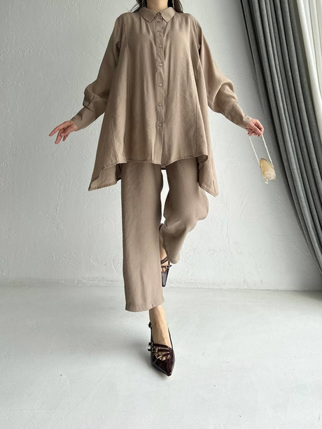 Modal Salaş Takım Bej