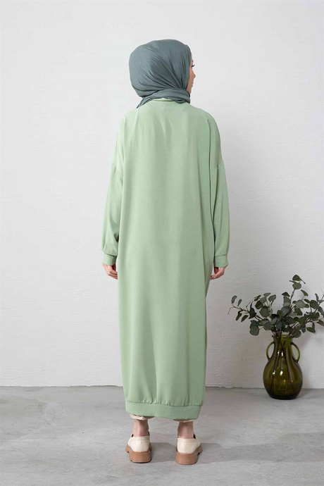 Önü Düğmeli Tunik Çağla - Moda AlaÖnü Düğmeli Tunik Çağla
