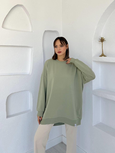 Oversize Basic Sweatshirt Çağla