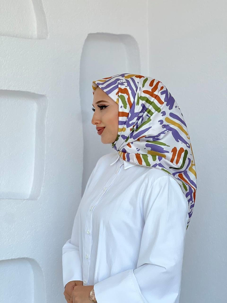 PAİNT TWİL EŞARP Yağ Yeşili - Moda AlaPAİNT TWİL EŞARP Yağ Yeşili
