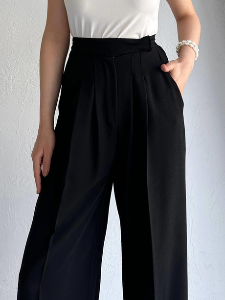 Palazzo Bol Pantolon Siyah | Moda AlaPalazzo Bol Pantolon Siyah