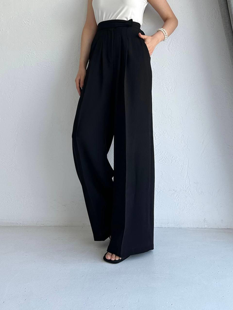 Palazzo Bol Pantolon Siyah | Moda AlaPalazzo Bol Pantolon Siyah