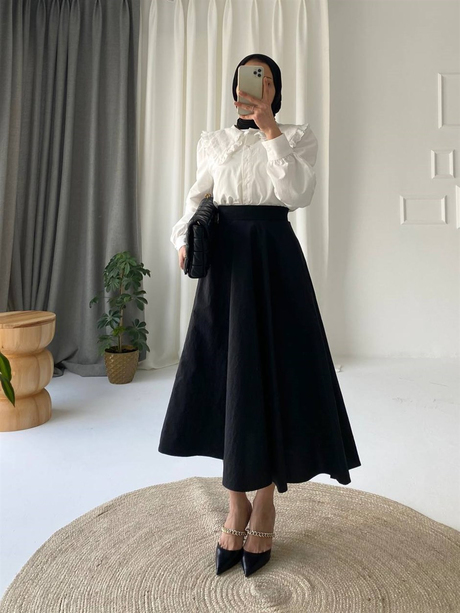 Paraşüt Çan Etek Siyah - Moda AlaParaşüt Çan Etek Siyah
