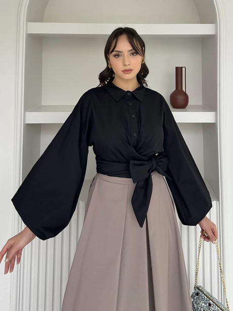 Poplin Tunik Siyah