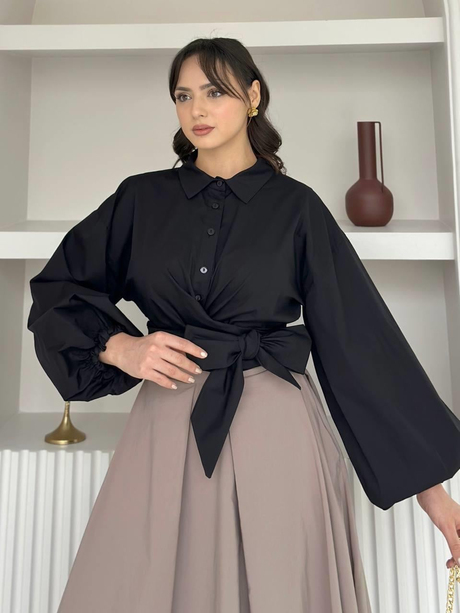 Poplin Tunik Siyah