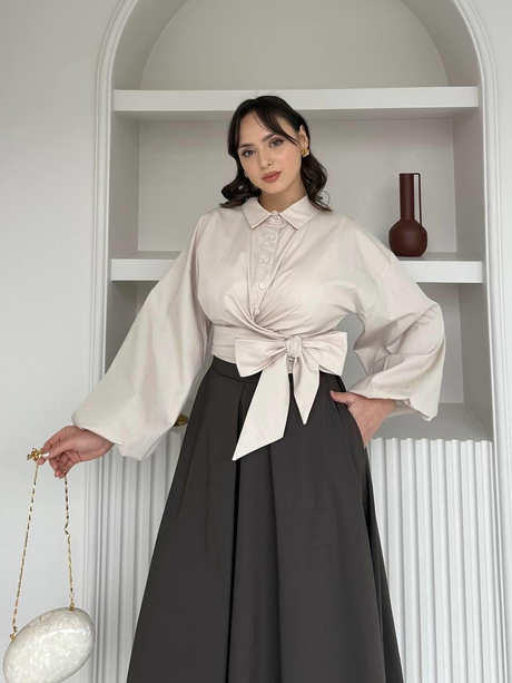 Poplin Tunik Taş