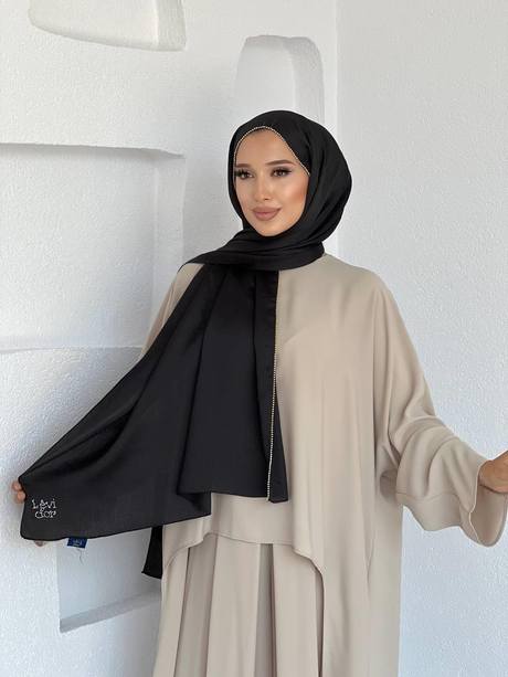 PREMİUM JAN JAN ŞAL Siyah - Moda AlaPREMİUM JAN JAN ŞAL Siyah