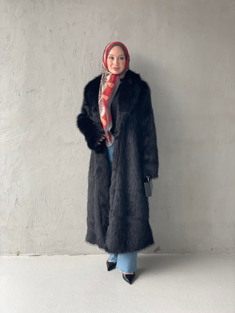 PREMİUM SUNİ KÜRK Siyah
