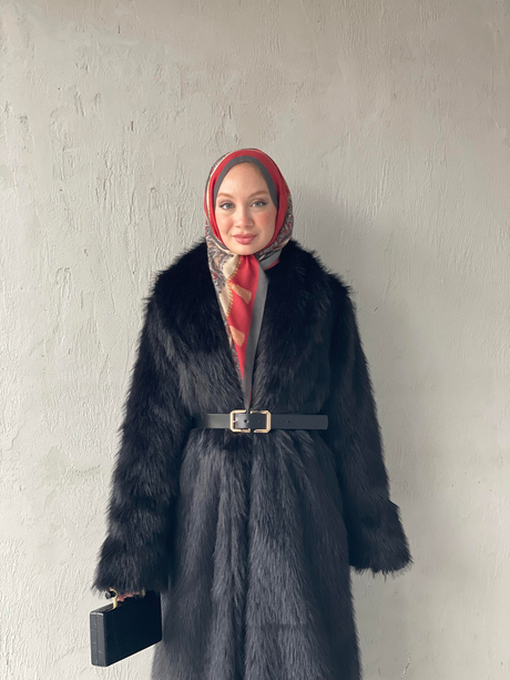 PREMİUM SUNİ KÜRK Siyah