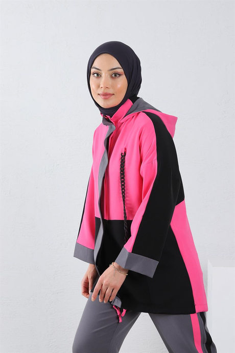 Renk Bloklu Spor Takım Pembe
