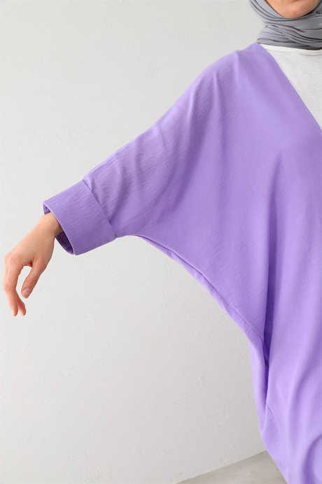 Salaş Keten Kimono Lila